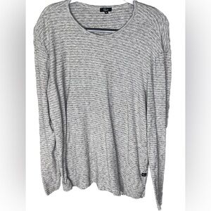 Rails | Iggy Top | Women XXL | Long Sleeve | White and Grey Coloring | Pre-owned